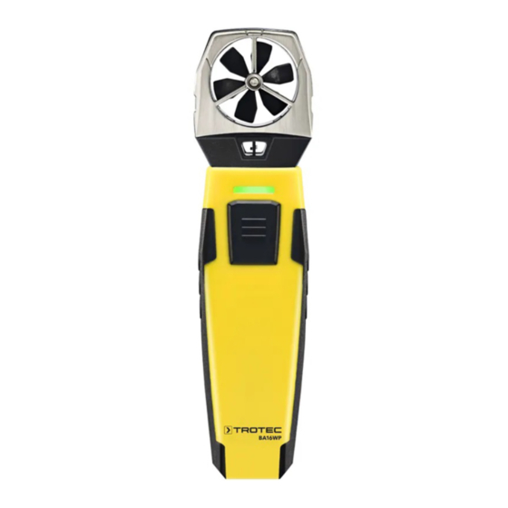 Trotec BA16WP Manual De Instrucciones