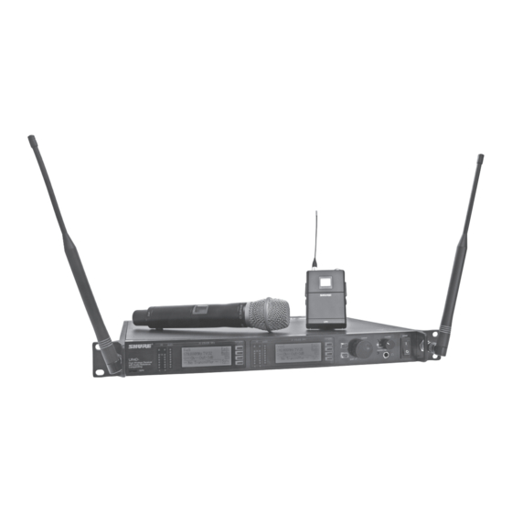 Shure UHF-R Manual De Instrucciones