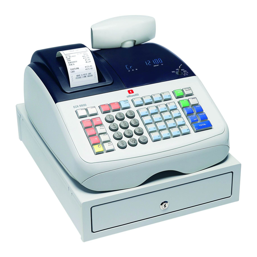 Olivetti ECR 6900 Manuales