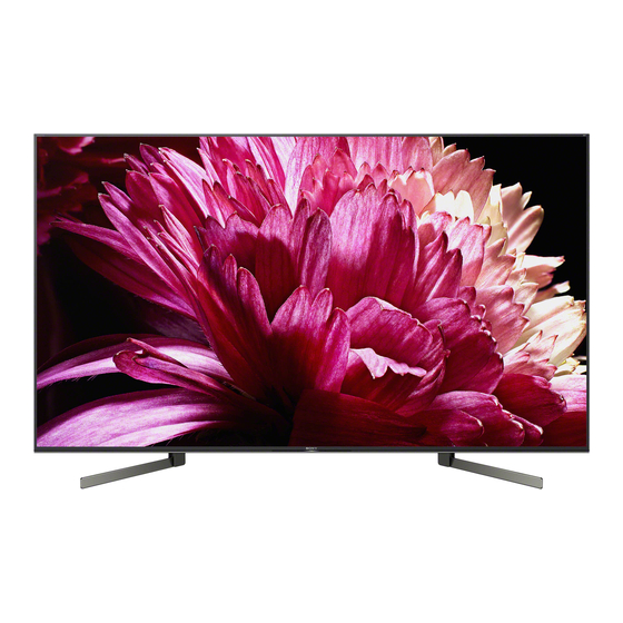 Sony BRAVIA XBR-85X950G Guía De Referencia