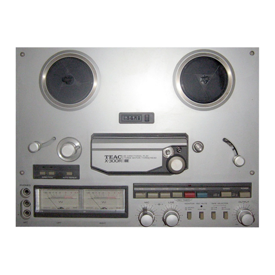 Teac X-300R Manual Del Usuario