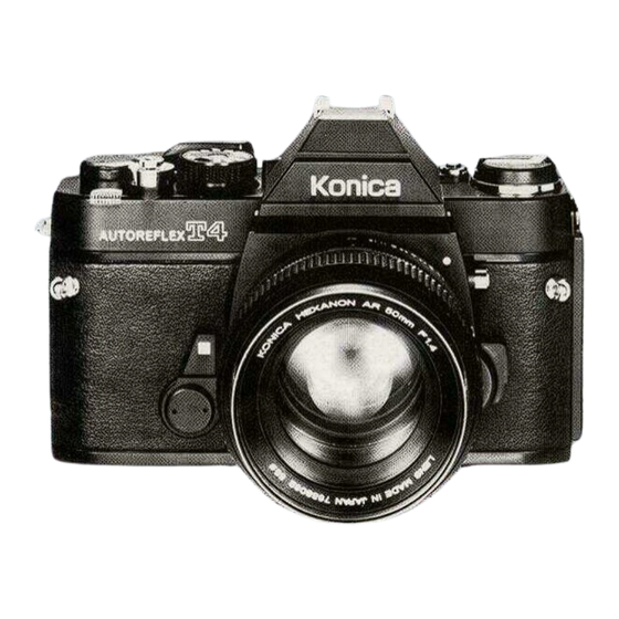 Konica AUTOREFLEX T4 Manual De Instrucciones