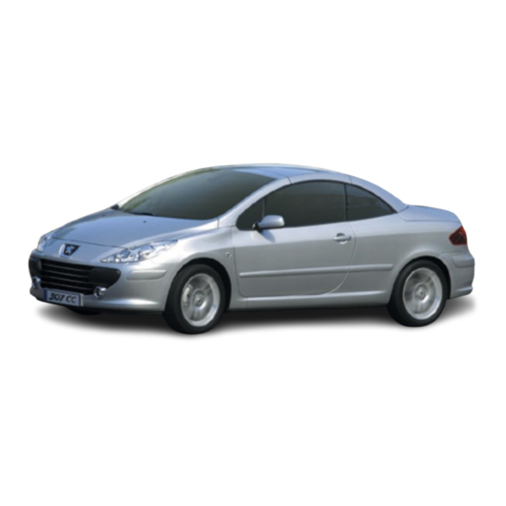 PEUGEOT 307 CC 2006 Manual De Instrucciones