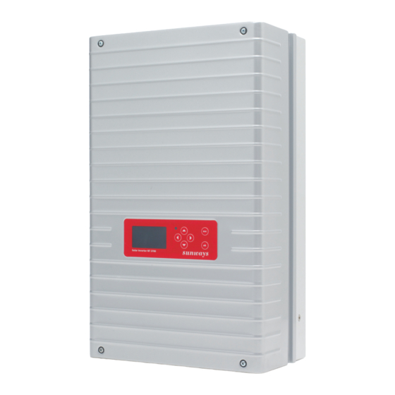 Sunways NT 2500 Manual De Usuario