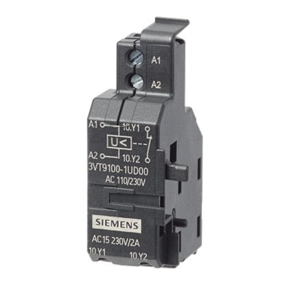 Siemens 3VT9100-1U.00 Instructivo