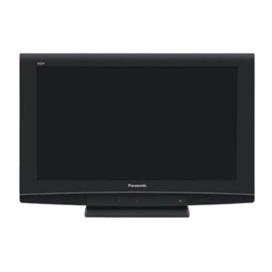 Panasonic VIERA TX-26LED8F Manual De Instrucciones