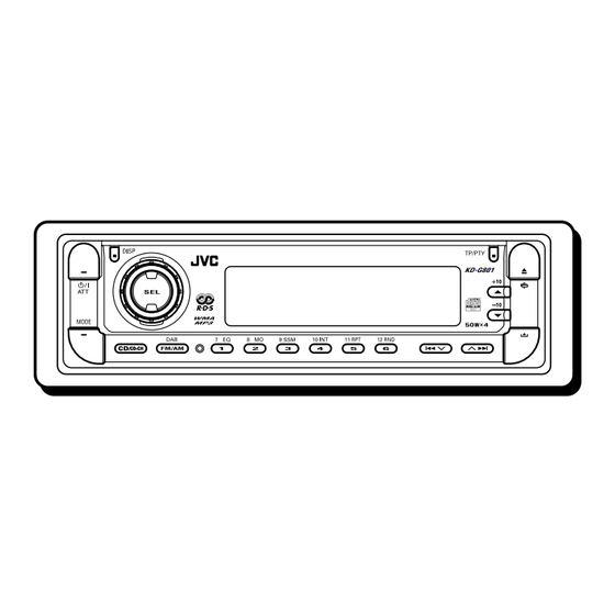 JVC KD-G801 Manual De Instrucciones