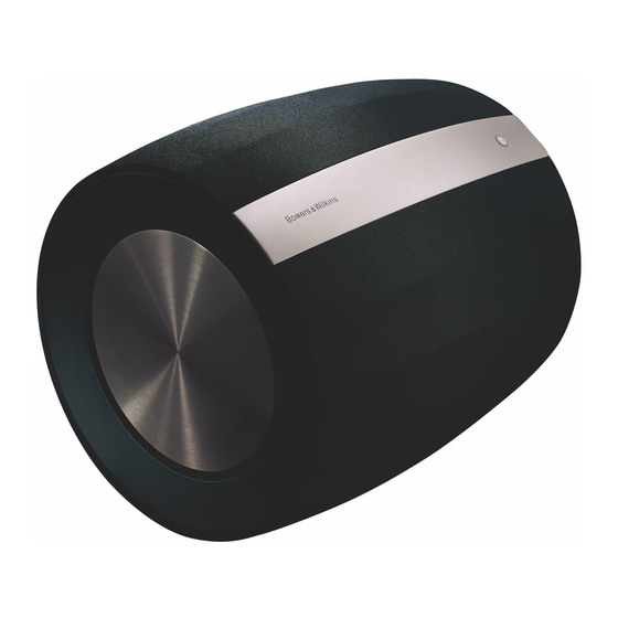 Bowers & Wilkins FORMATION BASS Manual De Instrucciones