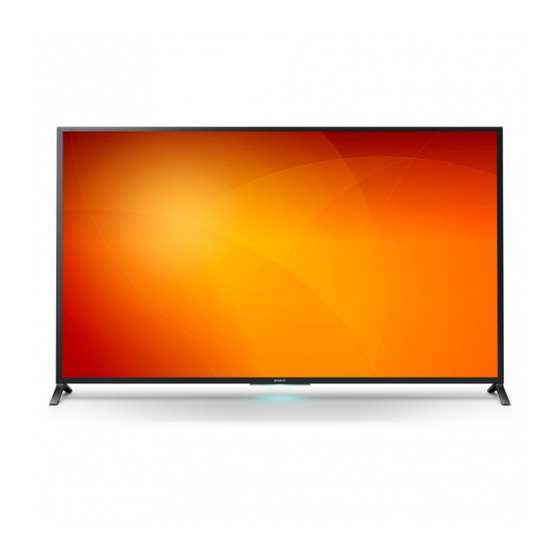 Sony BRAVIA KDL-70W857B Manual De Instrucciones