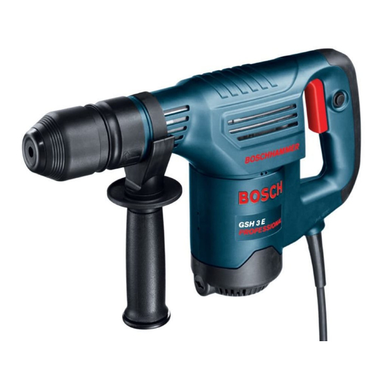 Bosch GSH 3 E PROFESSIONAL Instrucciones De Servicio