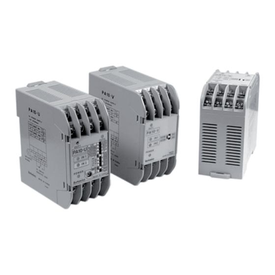 Autonics PA 10 Serie Instrucciones De Operación