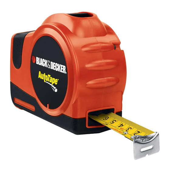 Black and Decker AUTOTAPE ATM100 Manual Del Usuario