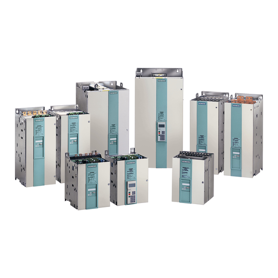 Siemens SIMOVERT Master Drives 6SE70 Manual Del Usuario