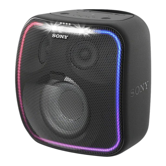 Sony SRS-XB501G Manual De Instrucciones