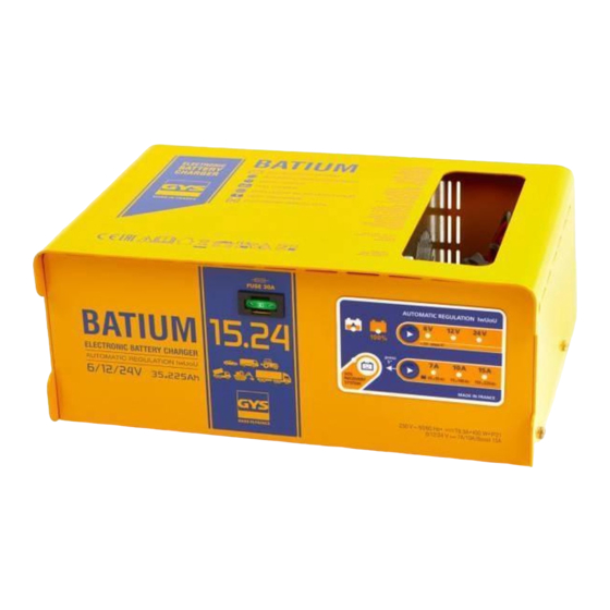 GYS BATIUM 7/12 Manual De Instrucciones