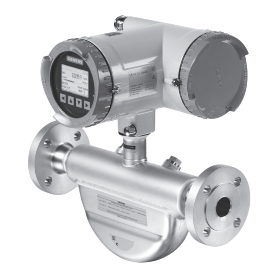 Siemens SITRANS FC430 Instrucciones De Servicio