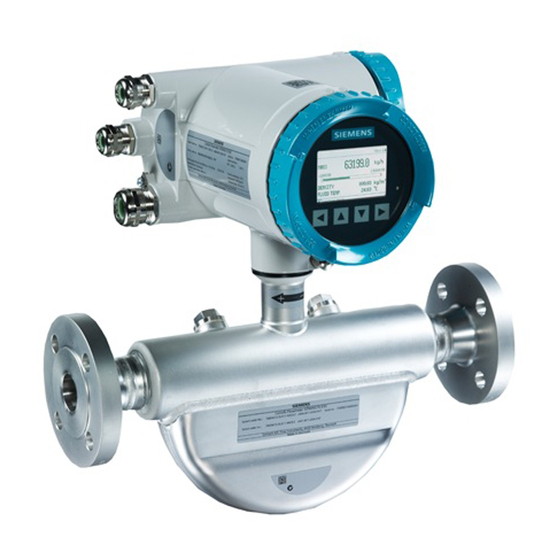 Siemens SITRANS FC430 Instrucciones De Operación