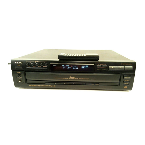 Teac PD-D2500 Manuales