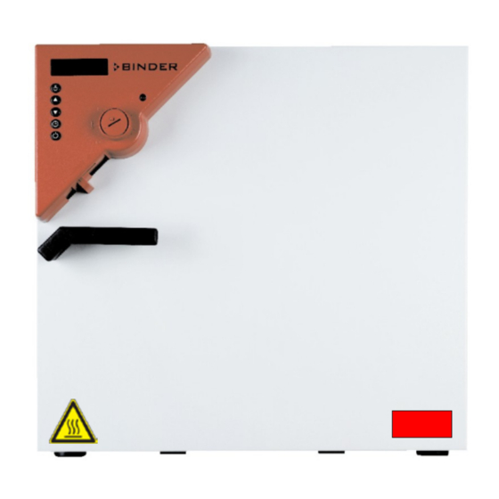 Binder BD 23 Manual De Funcionamiento