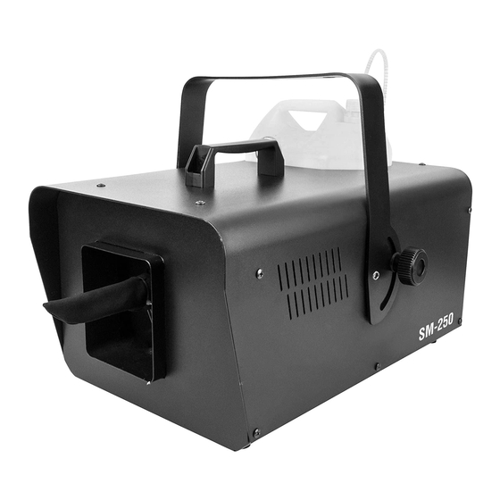 Chauvet DJ SM250 Guía De Referencia Rápida