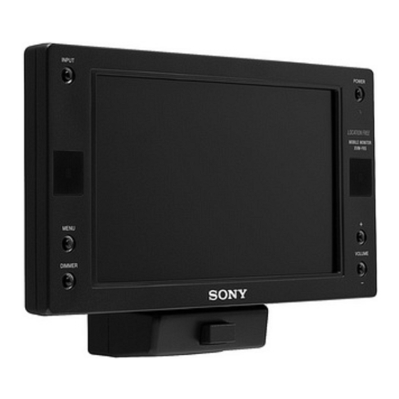 Sony XVM-F65 Manual De Instrucciones
