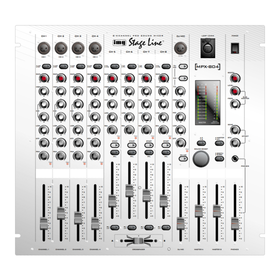 IMG STAGELINE MPX-804 Manual De Instrucciones