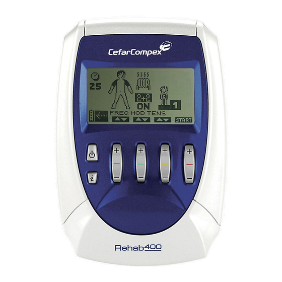 CefarCompex Rehab 400 Instrucciones De Uso