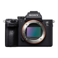 Sony Alpha 7 III Body Manual De Instrucciones