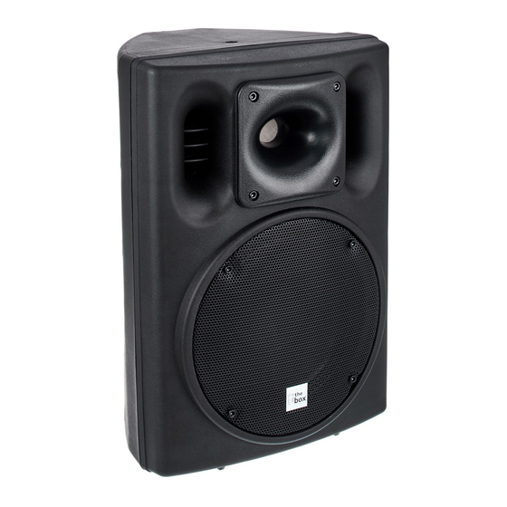 thomann The Box Pro PA 108 A Manual De Instrucciones