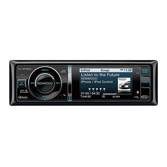 Kenwood KIV-BT900 Guia De Inicio Rapido