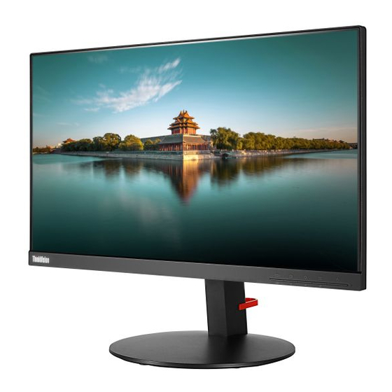 Lenovo ThinkVision T22i-10 61A9 Guia Del Usuario