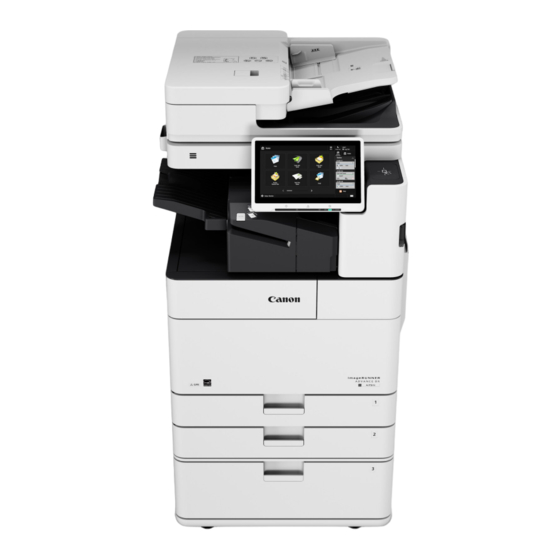 Canon imageRUNNER ADVANCE DX 4751i Manuales