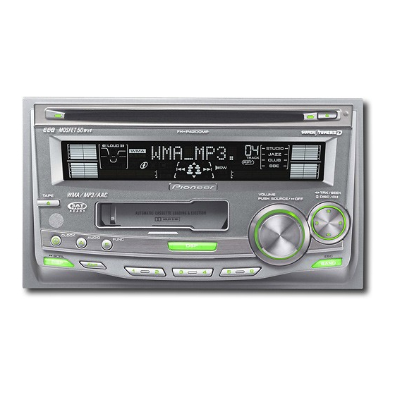 Pioneer SUPER TUNER III D FH-P4200MP Manual Del Operador