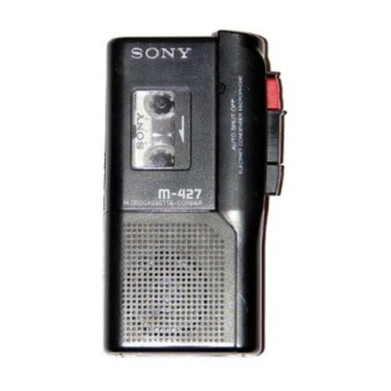 Sony M-417 Manual De Instrucciones