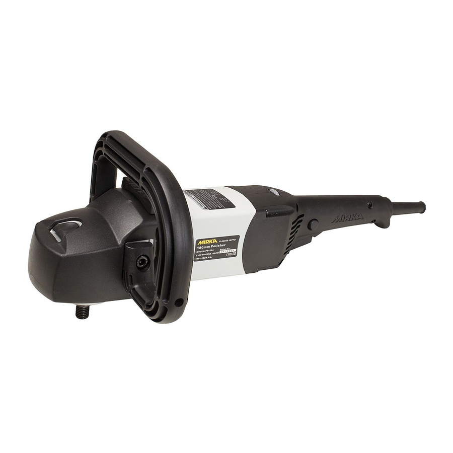 MIRKA Polisher PS 1524 Instrucciones De Manejo