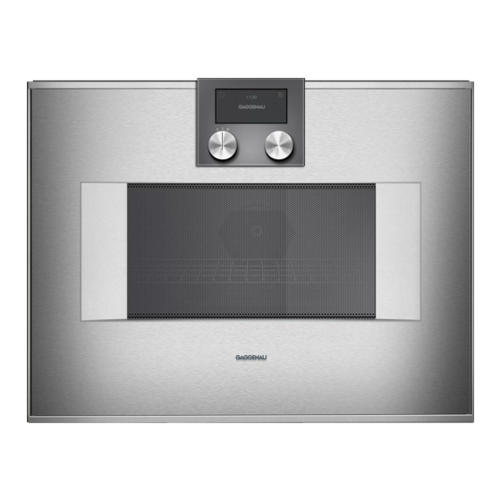 Gaggenau BM 450 Instrucciones De Uso