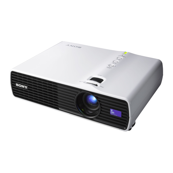 Sony VPL-DX10 Manual De Referencia