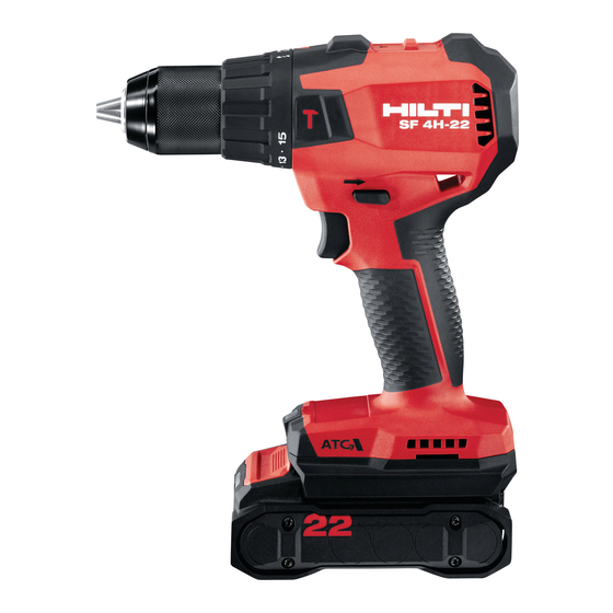 Hilti NURON SF 4-22 Manual De Instrucciones