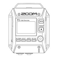 Zoom F1 Manual De Instrucciones