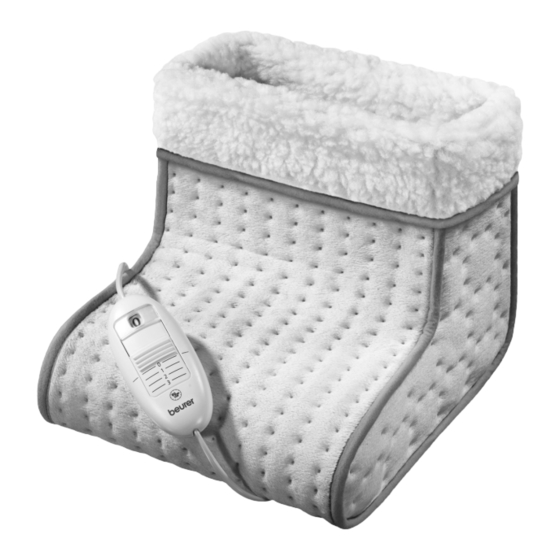 Beurer FW 20 Cosy Instrucciones Para El Uso