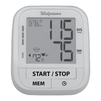 Walgreens WGNBPA-220 Manual De Instrucciones