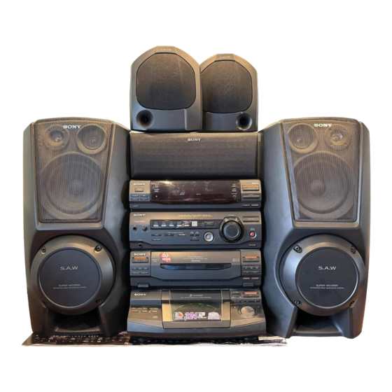 Sony LBT-XB8AV Manual De Instrucciones