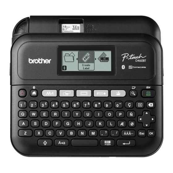 Brother P-TOUCH PT-D460BT Manual Del Usuario