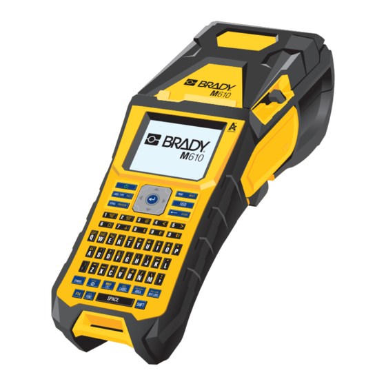 Brady M610 Guía Rápida De Inicio