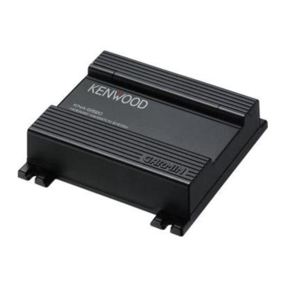 Kenwood KNA-G520 Manual De Instalación