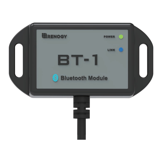 Renogy BT-1 Manual Del Usuario