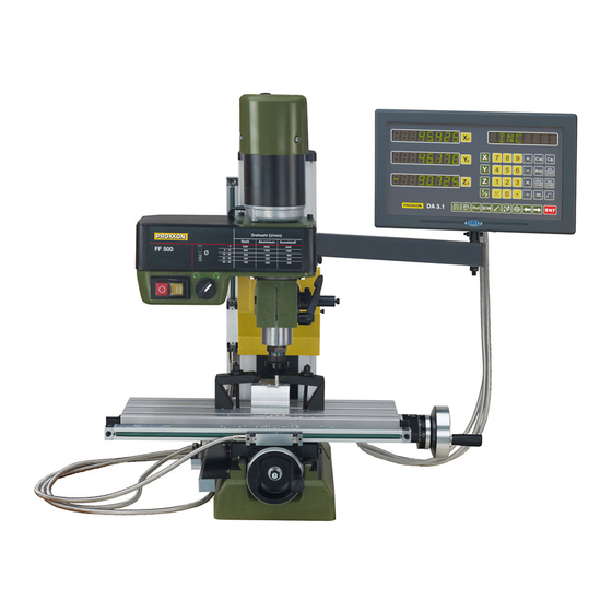 Proxxon FF 500 Manual De Instrucciones