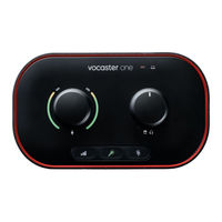 Focusrite vocaster one Manual Del Usuario