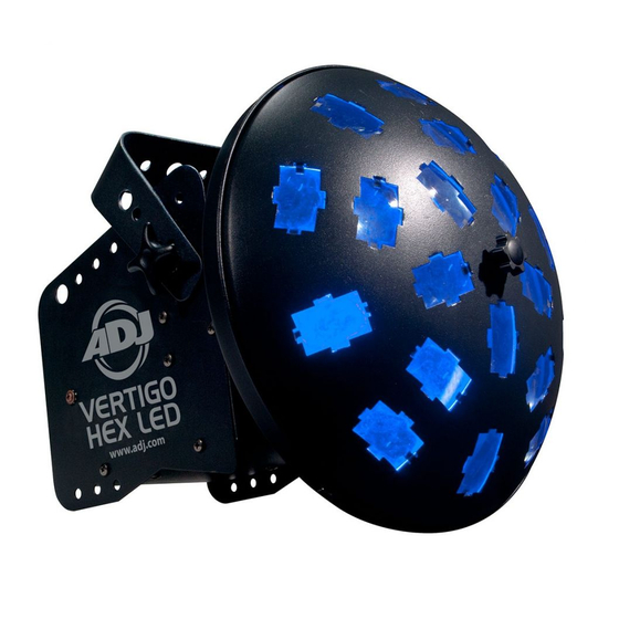 ADJ VERTIGO HEX LED Instrucciones De Usuario