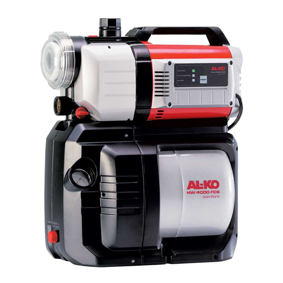 AL-KO HW 4000 FCS COMFORT Manual De Instrucciones